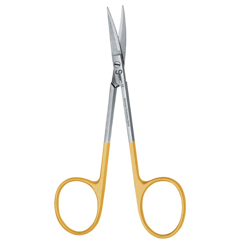 Iris Scissors Curved, Tungsten Carbide, 11.5cm Curved-Iris-Scissor