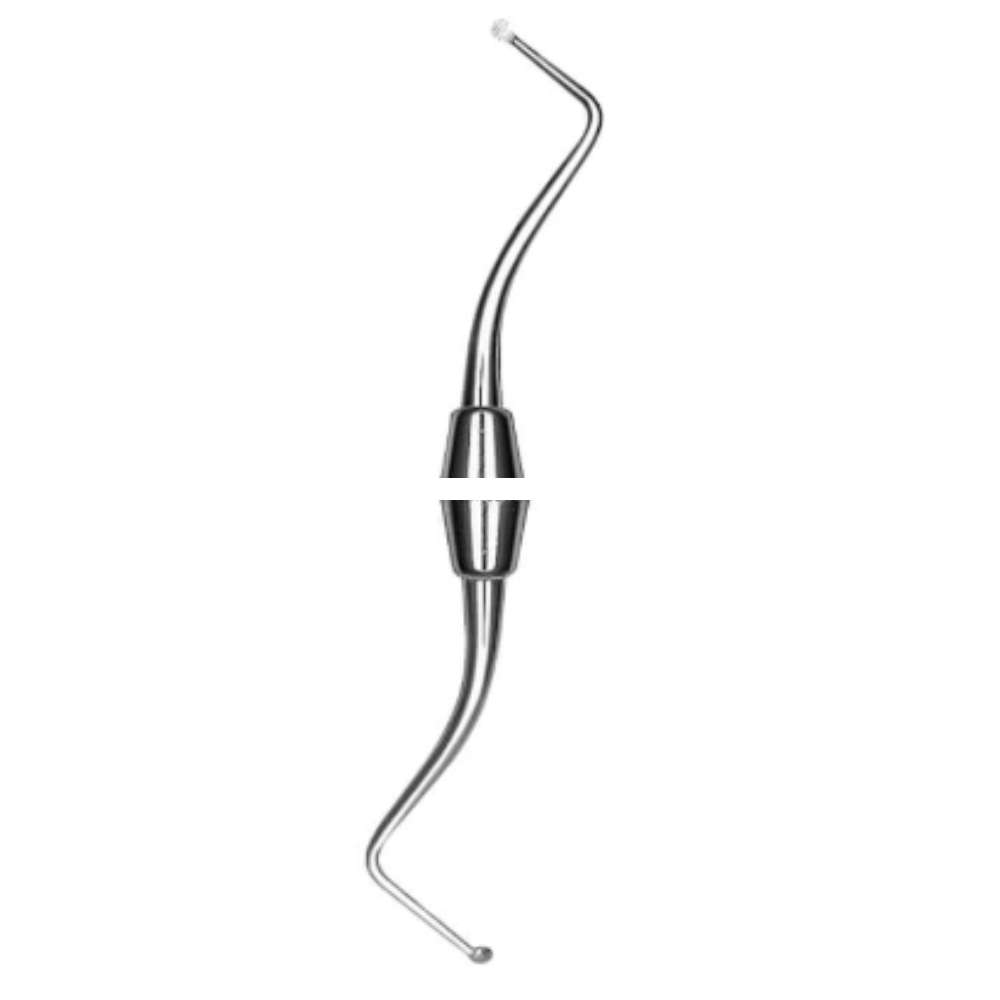 E2 Dental Excavator 1.5 mm, Double-Ended Spoon for Caries Removal and Cavity Preparation E2 Dental Excavator 1.5 mm, Double-Ended Spoon for Caries Removal and Cavity Preparation