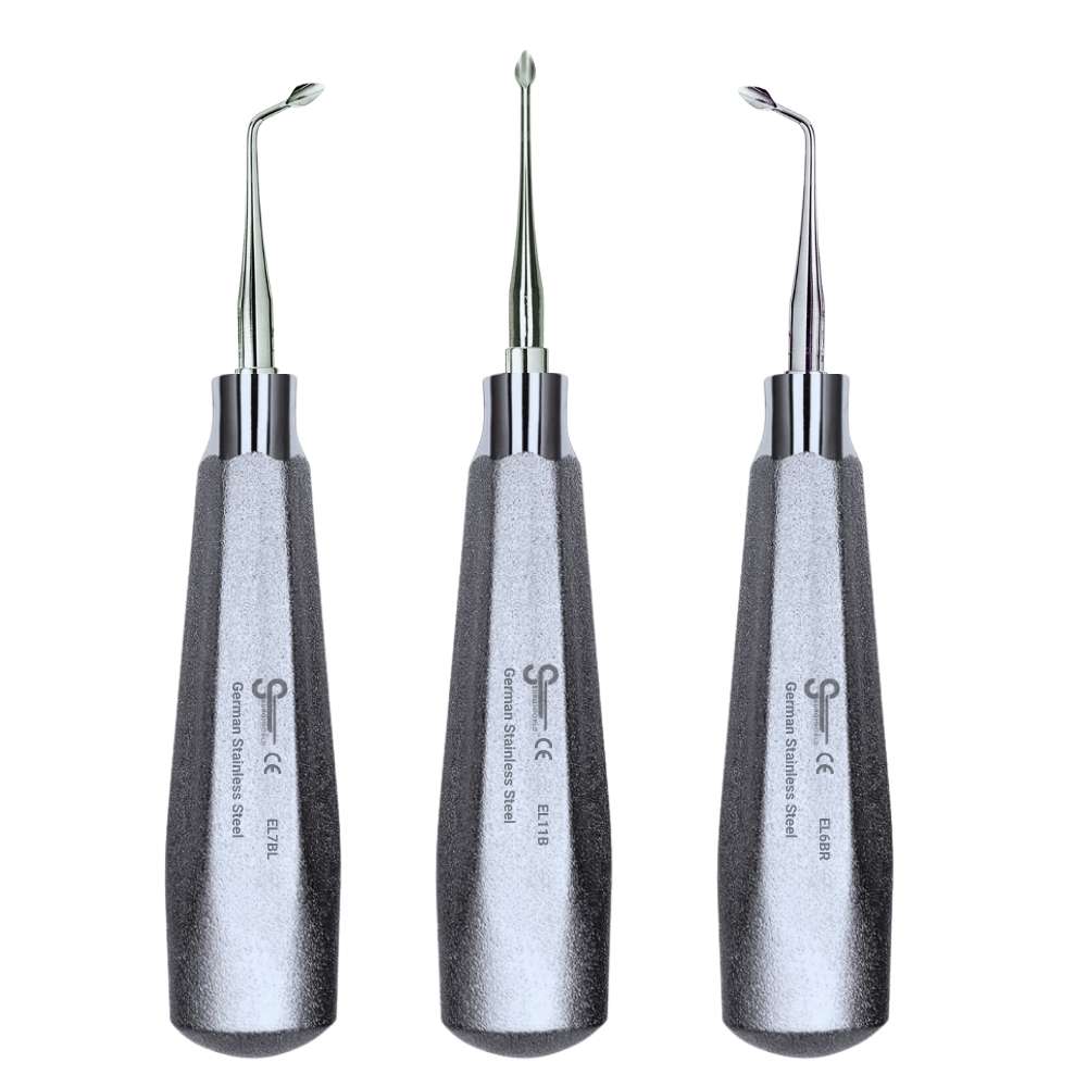 Bernard Elevator Kit, 3-Piece Syndesmotome Set (Straight, Right, Left) Bernard Elevator Kit, 3-Piece Syndesmotome Set (Straight, Right, Left)